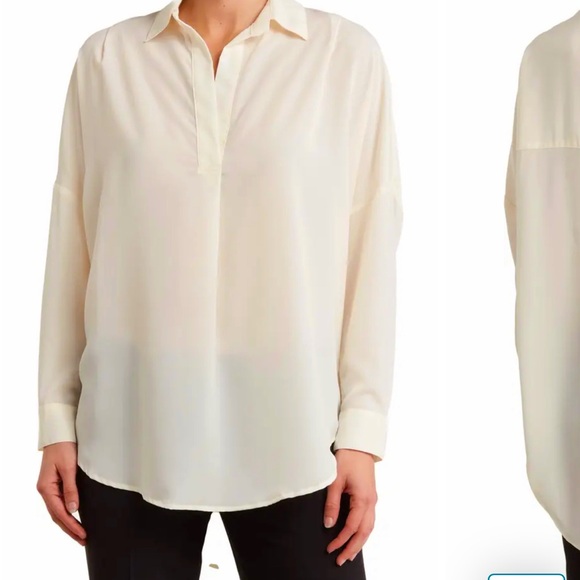 Rhodes Crepe Popover Shirt classic cream - Picture 5 of 6